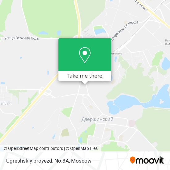 Ugreshskiy proyezd, No:3А map