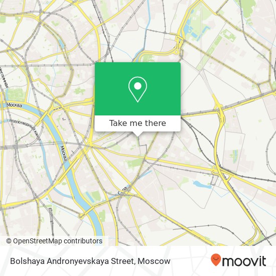 Bolshaya Andronyevskaya Street map
