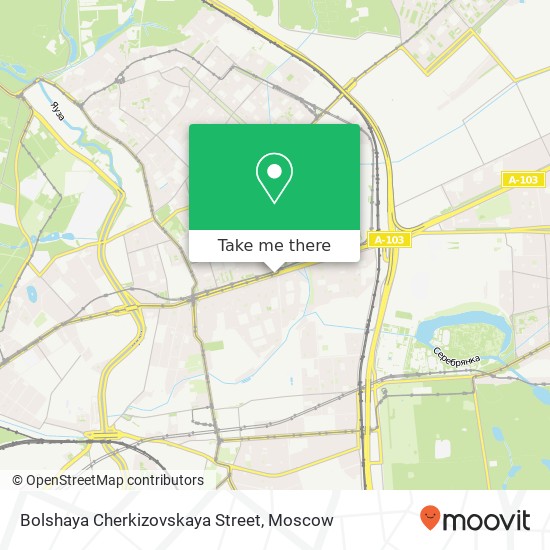 Bolshaya Cherkizovskaya Street map