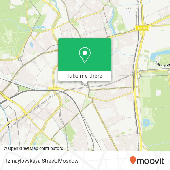 Izmaylovskaya Street map
