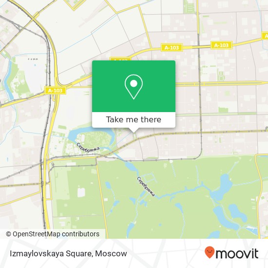 Izmaylovskaya Square map
