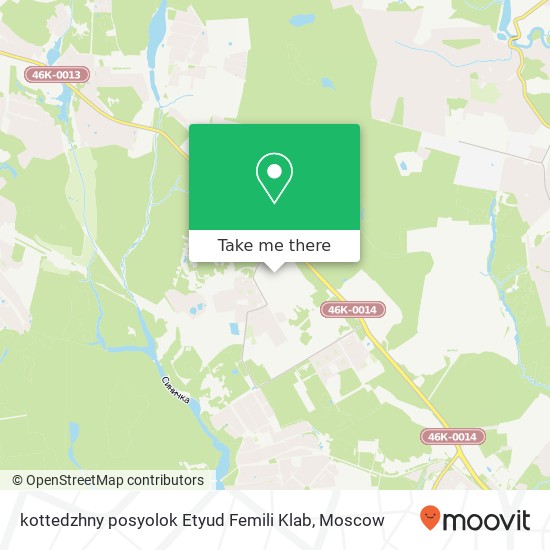 kottedzhny posyolok Etyud Femili Klab map