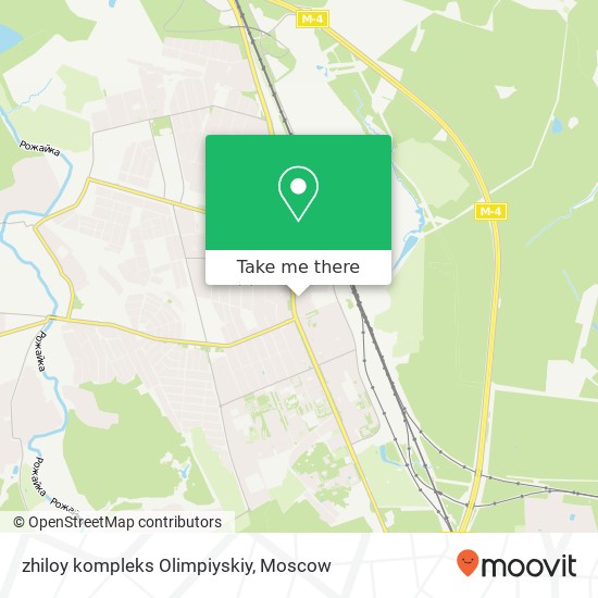 zhiloy kompleks Olimpiyskiy map