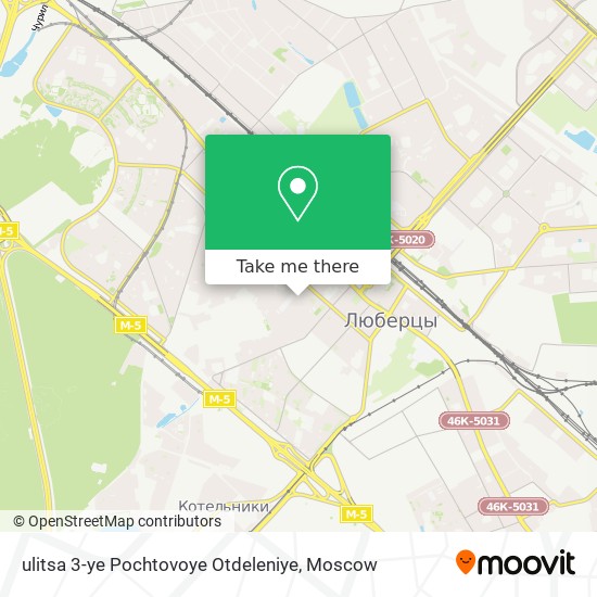 ulitsa 3-ye Pochtovoye Otdeleniye map