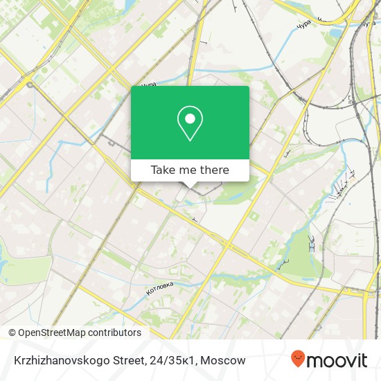 Krzhizhanovskogo Street, 24 / 35к1 map