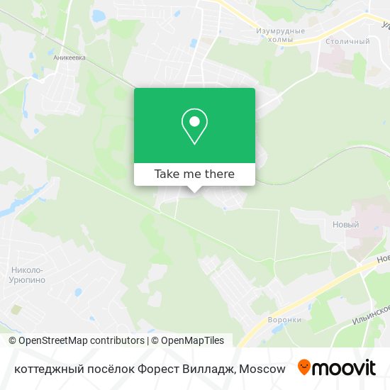 коттеджный посёлок Форест Вилладж map