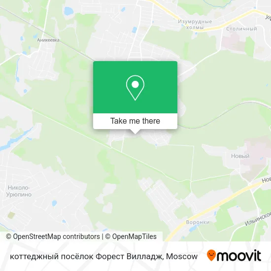 коттеджный посёлок Форест Вилладж map