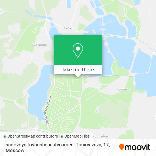 sadovoye tovarishchestvo imeni Timiryazeva, 17 map