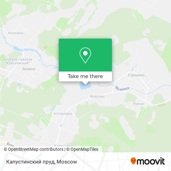 Капустинский пруд map