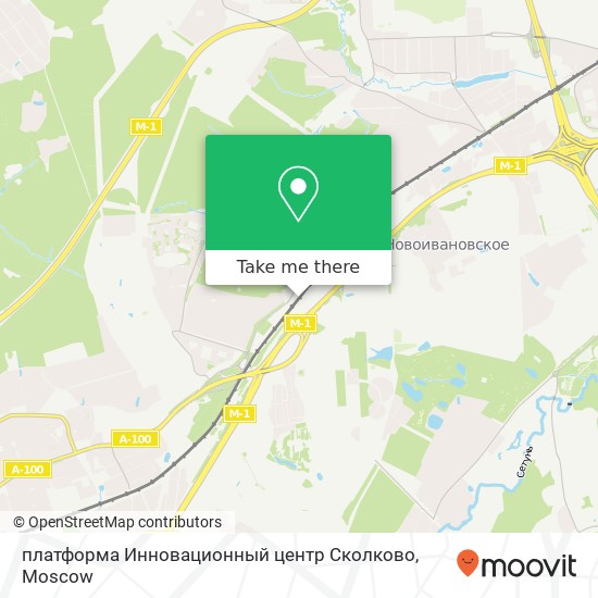 платформа Инновационный центр Сколково map