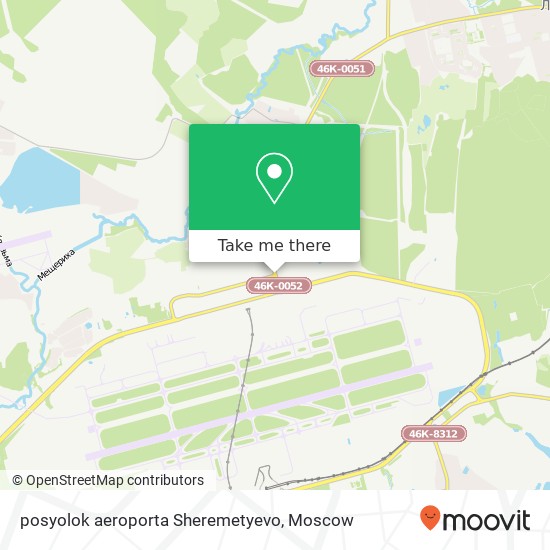 posyolok aeroporta Sheremetyevo map