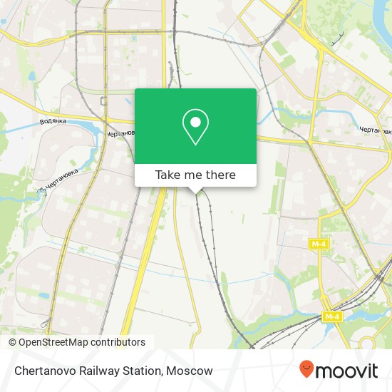 Chertanovo Railway Station map