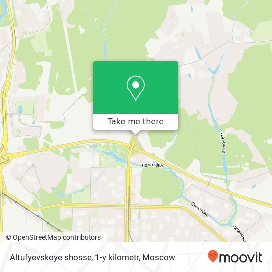 Altufyevskoye shosse, 1-y kilometr map