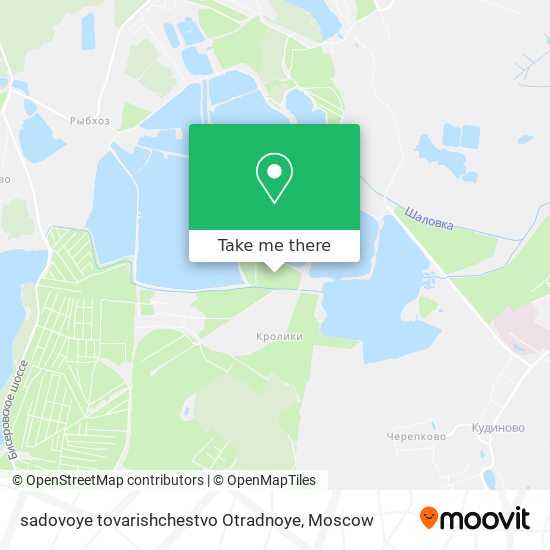 sadovoye tovarishchestvo Otradnoye map