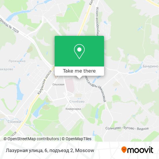 Лазурная улица, 6, подъезд 2 map