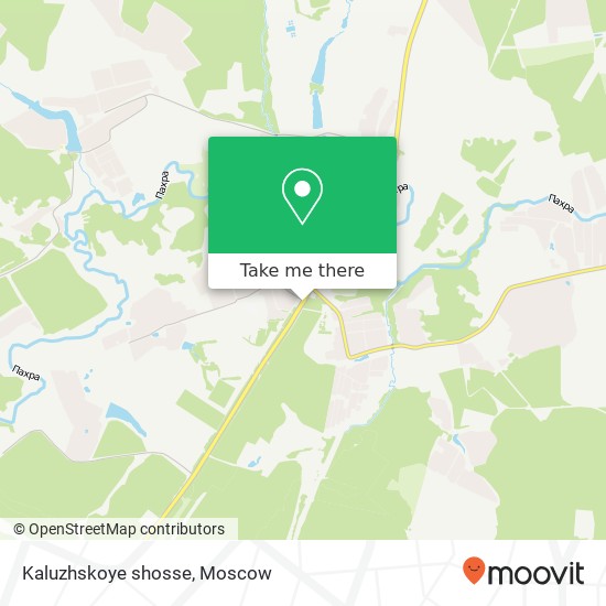 Kaluzhskoye shosse map