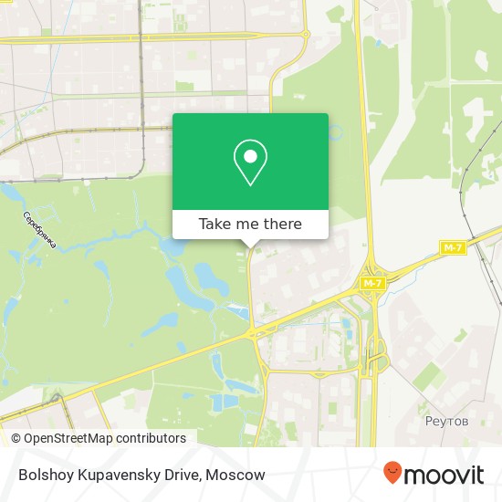 Bolshoy Kupavensky Drive map