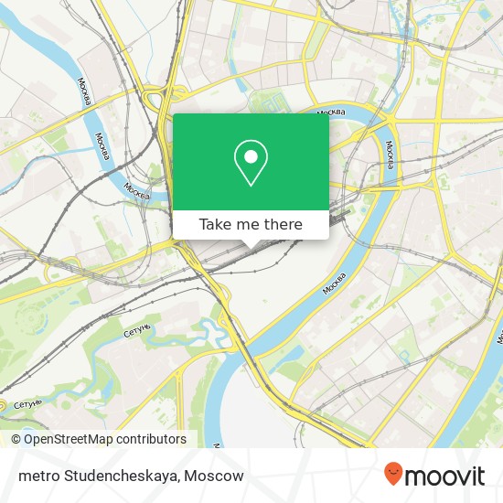 metro Studencheskaya map