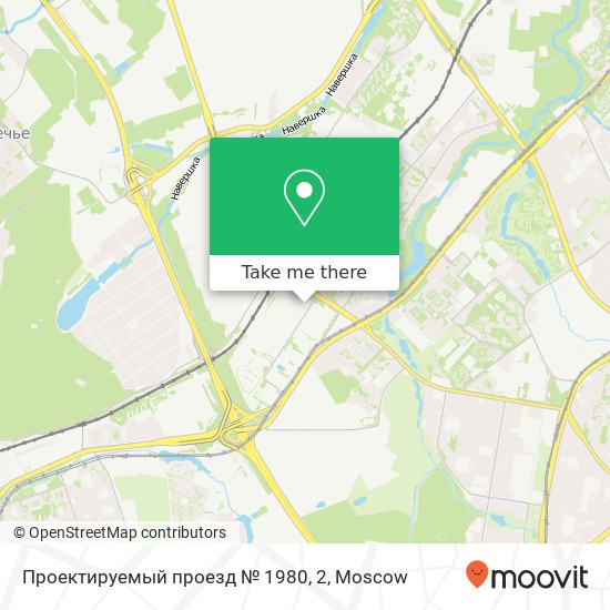 Проектируемый проезд № 1980, 2 map