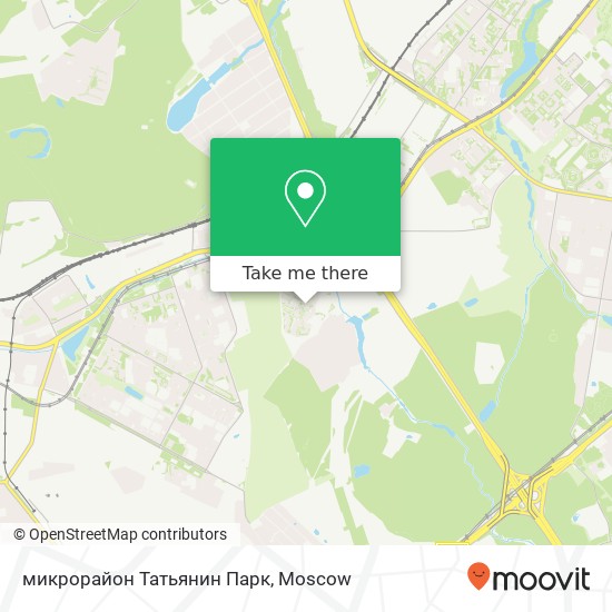 микрорайон Татьянин Парк map