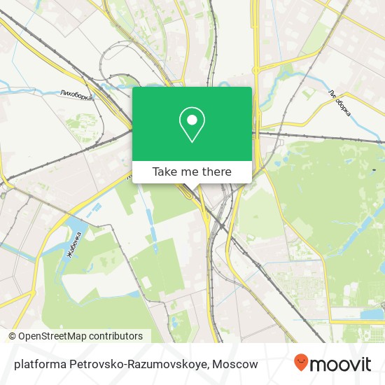 platforma Petrovsko-Razumovskoye map