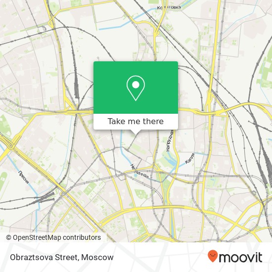 Obraztsova Street map