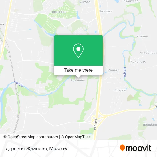 деревня Жданово map