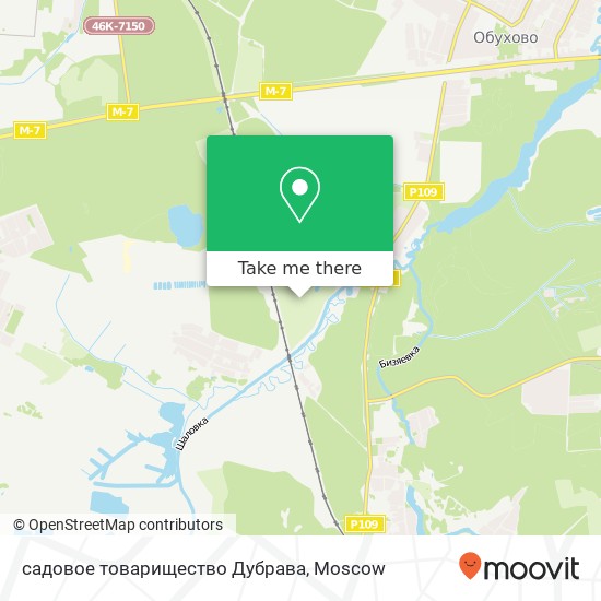 садовое товарищество Дубрава map