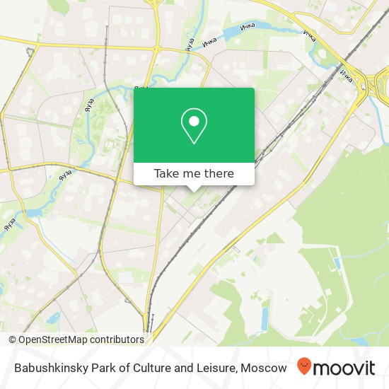 Babushkinsky Park of Culture and Leisure map
