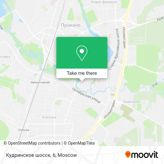 Кудринское шоссе, 6 map