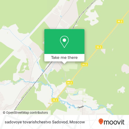 sadovoye tovarishchestvo Sadovod map