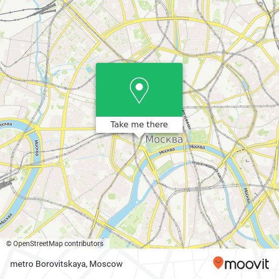 metro Borovitskaya map