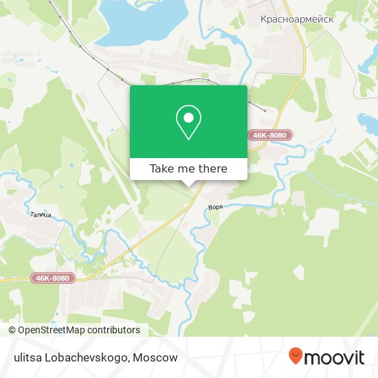 ulitsa Lobachevskogo map