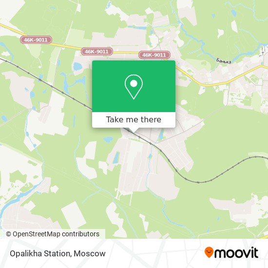 Opalikha Station map