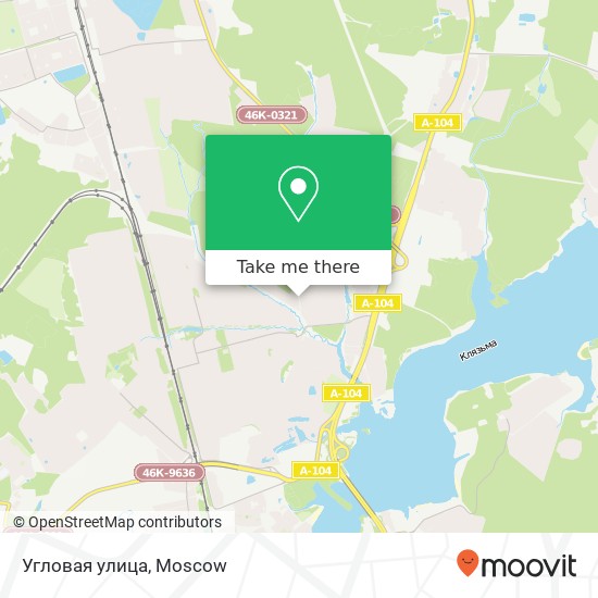 Угловая улица map