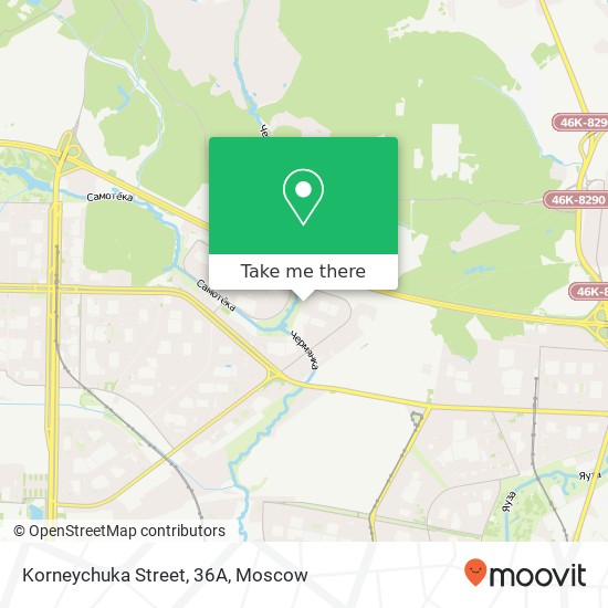 Korneychuka Street, 36А map