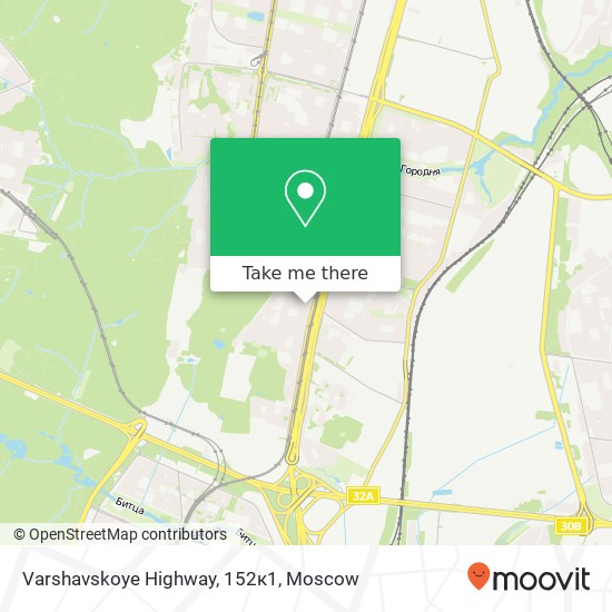 Varshavskoye Highway, 152к1 map