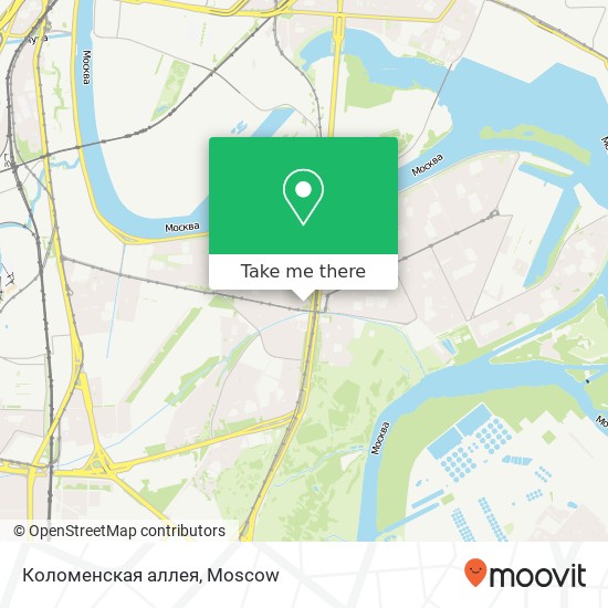 Коломенская аллея map