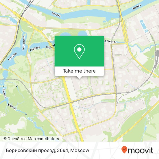 Борисовский проезд, 36к4 map
