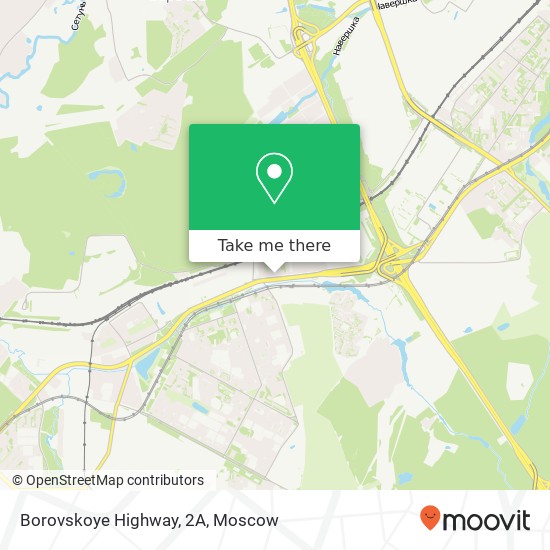 Borovskoye Highway, 2А map