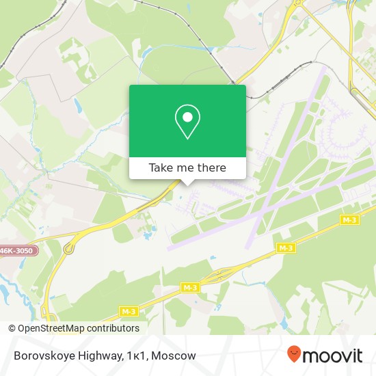Borovskoye Highway, 1к1 map