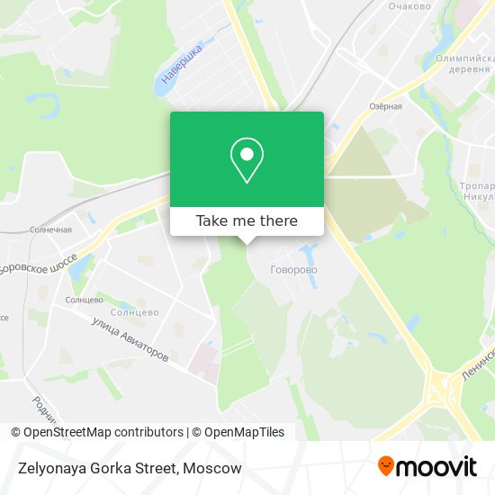 Zelyonaya Gorka Street map