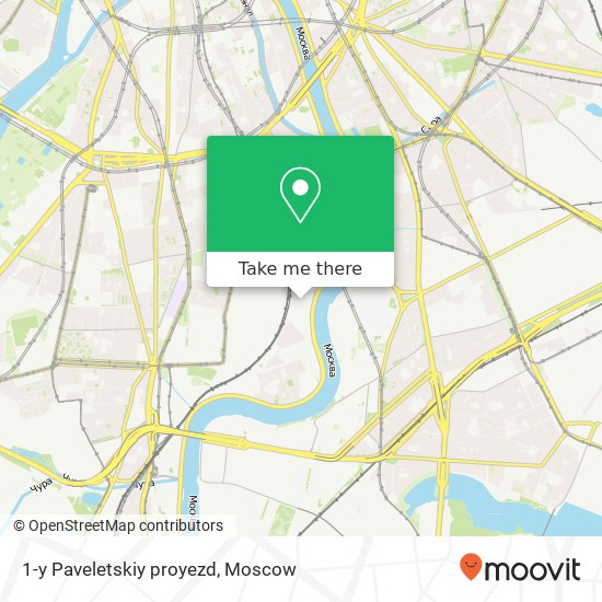 1-y Paveletskiy proyezd map