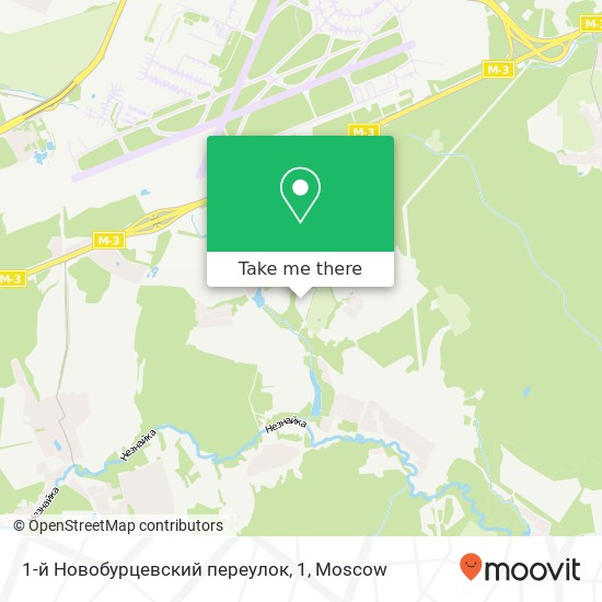 1-й Новобурцевский переулок, 1 map