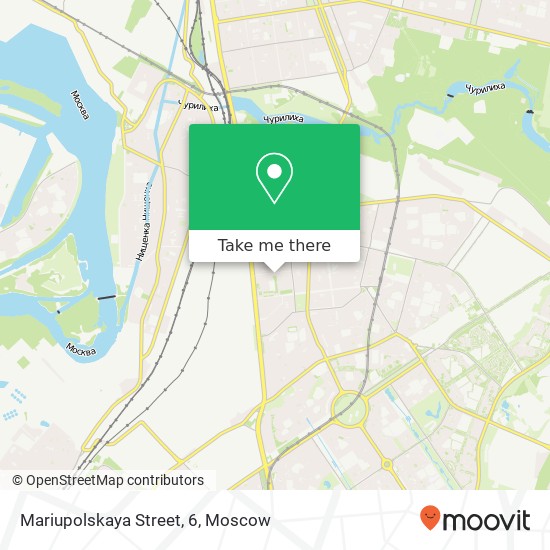 Mariupolskaya Street, 6 map