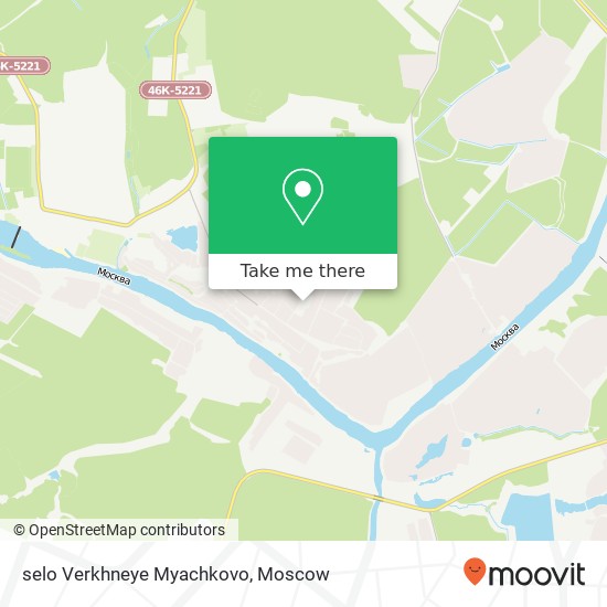 selo Verkhneye Myachkovo map