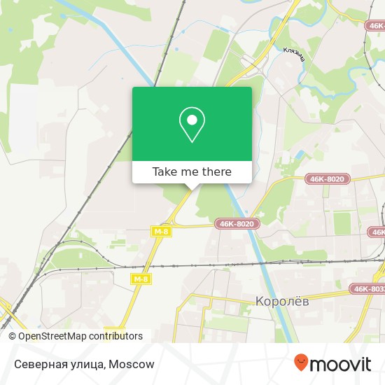 Северная улица map