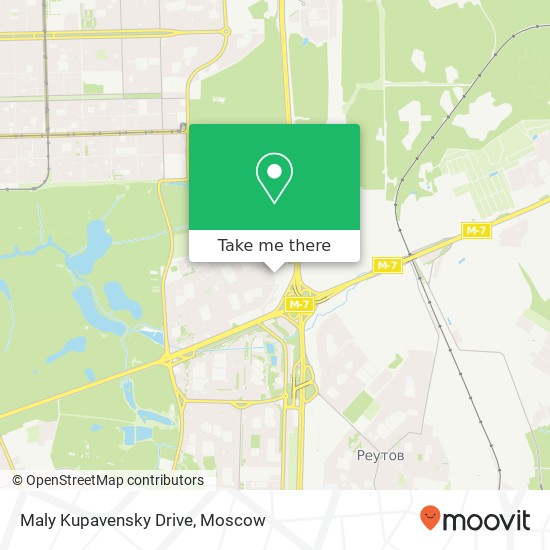 Maly Kupavensky Drive map