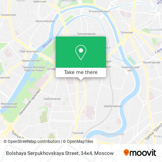 Bolshaya Serpukhovskaya Street, 34к4 map