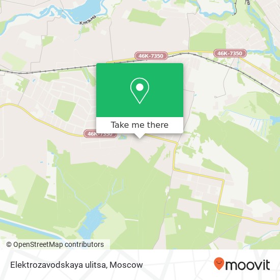 Elektrozavodskaya ulitsa map